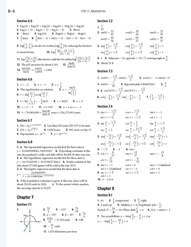 Algebra and Trigonometry - 